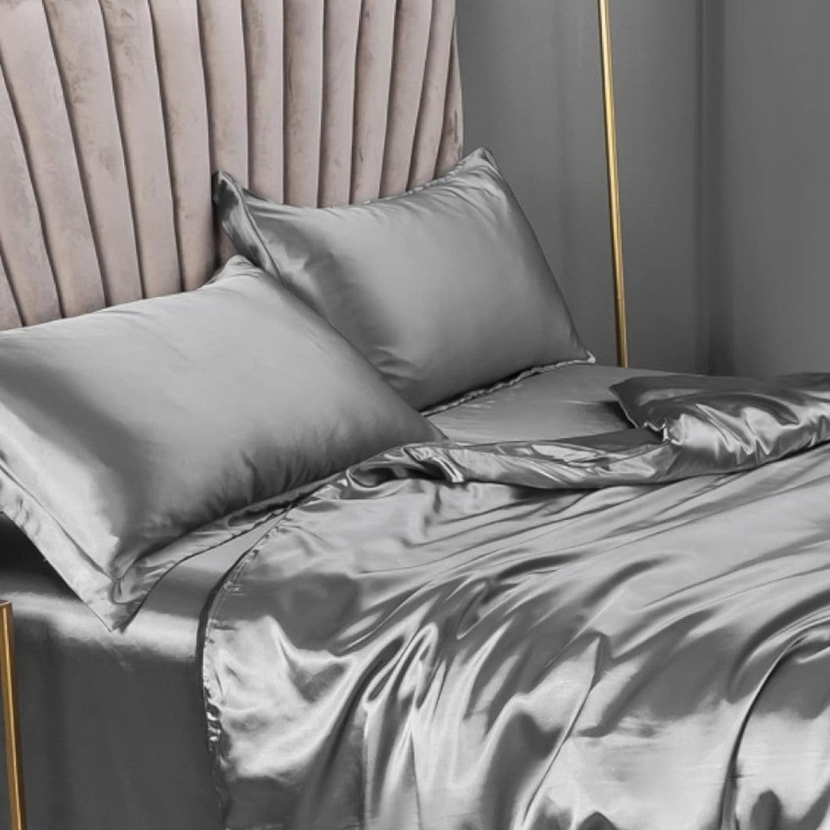 Taie d'Oreiller en Soie - PureSilkDream™ - Gris