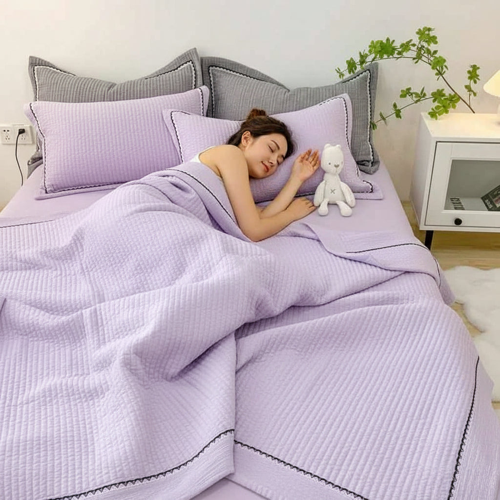 Couette Été - CottonSummerQuilt™ - Violet
