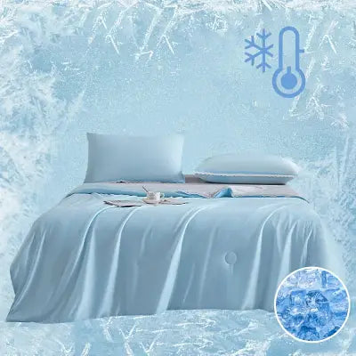 Couverture Lestée - HighQualityCoolingBlankets™ - Bleu ciel