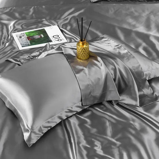 Taie d'Oreiller en Soie - PureSilkDream™ - Gris