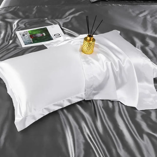 Taie d'Oreiller en Soie - PureSilkDream™ - Blanc