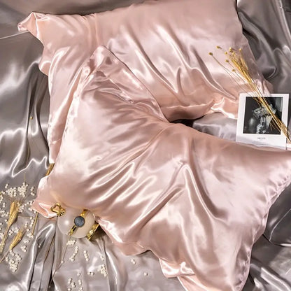 Taie d'Oreiller en Soie - PureSilkDream™ - Rose Doré
