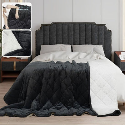 couverture lestée noire