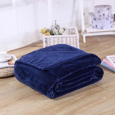 couverture polaire bleu marine