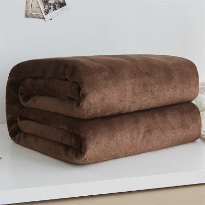 couverture polaire brune