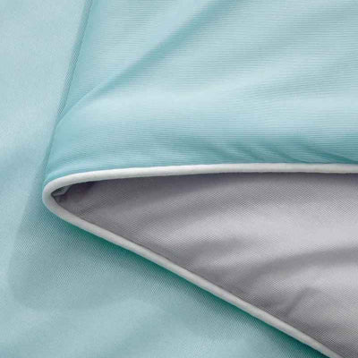 demonstration couverture rafraichissante bleue reversible