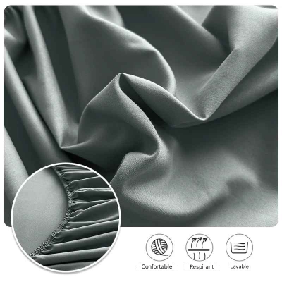 demonstration entretien drap housse gris