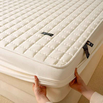 demonstration installation protege matelas gros plan