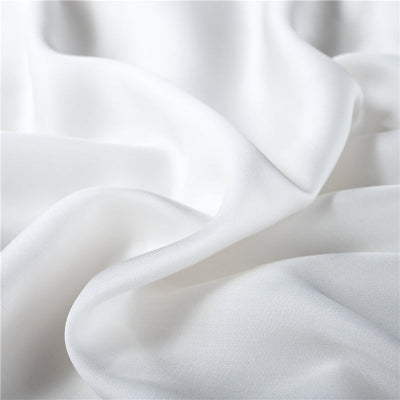 demonstration tissus housse de couette blanche
