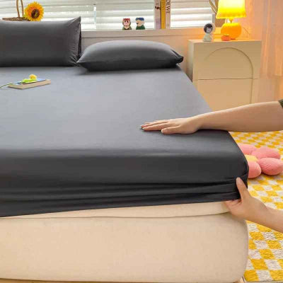 drap housse dris fonce