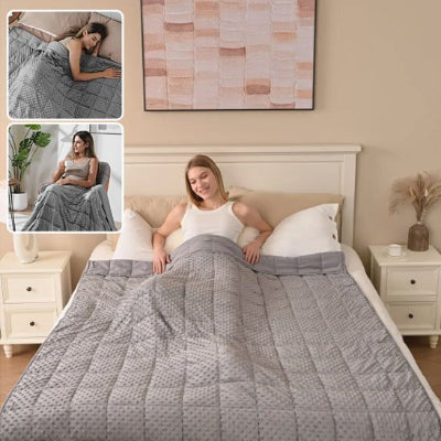 femme differentes position avec couverture lestee