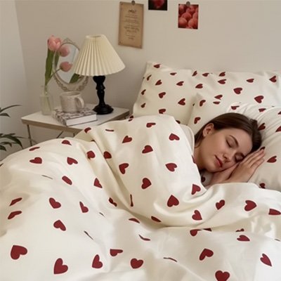 femme endormie emmitouflee housse de couette
