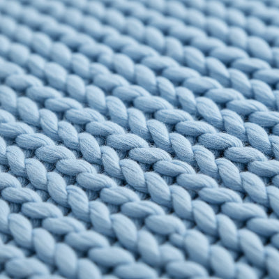 gros plan couverture lestee bleu pale