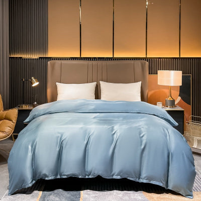 housse de couette 240x260 bleu pale