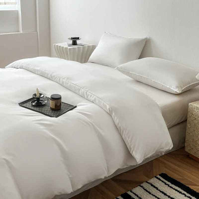 housse de couette blanche angle gauche