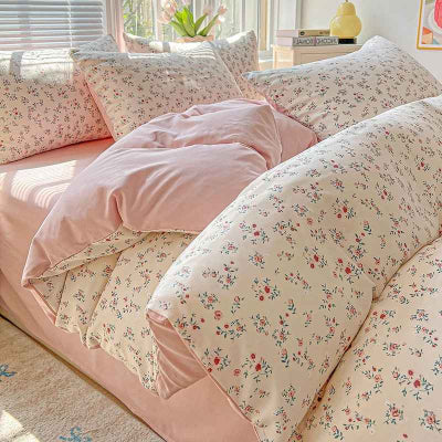 housse de couette couleur rose