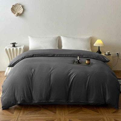 housse de couette gris fonce