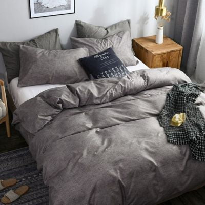 housse de couette grise vue angle