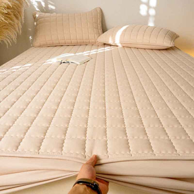 protege matelas beige