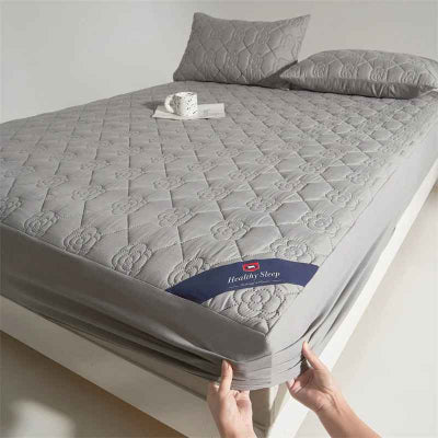 protege matelas impermeable gris