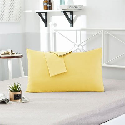 taie d oreiller jaune