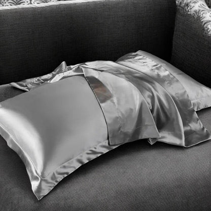 Taie d'Oreiller en Soie - PureSilkDream™ - Gris